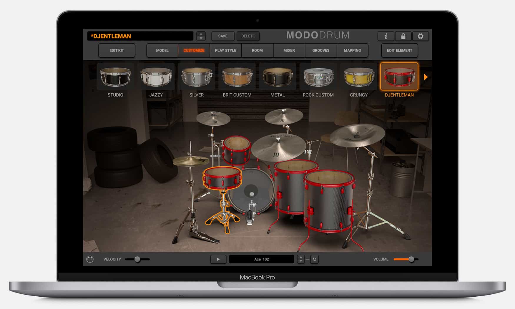 Macbook MODO DRUM Kit